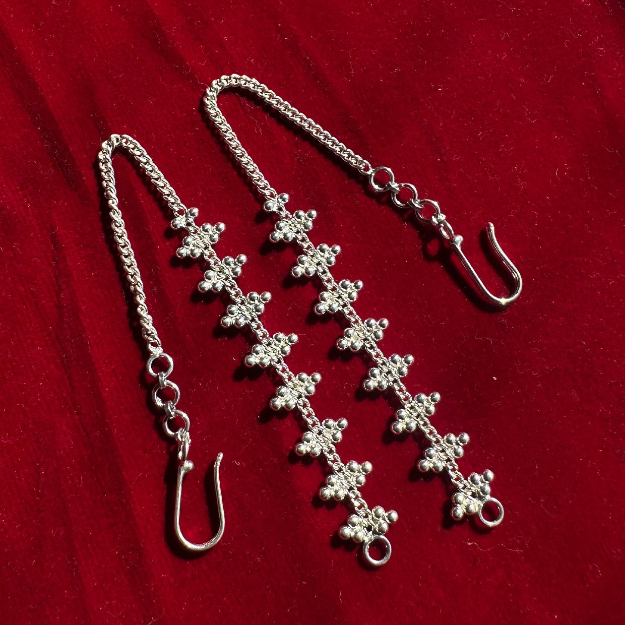 Trinetra Ear Chain Silver