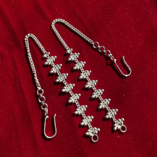 Trinetra Ear Chain Silver