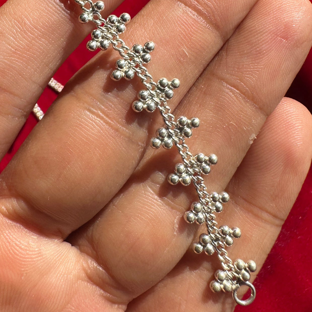 Trinetra Ear Chain Silver